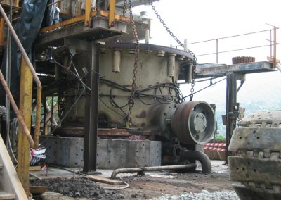 Crusher Removed From Foundation